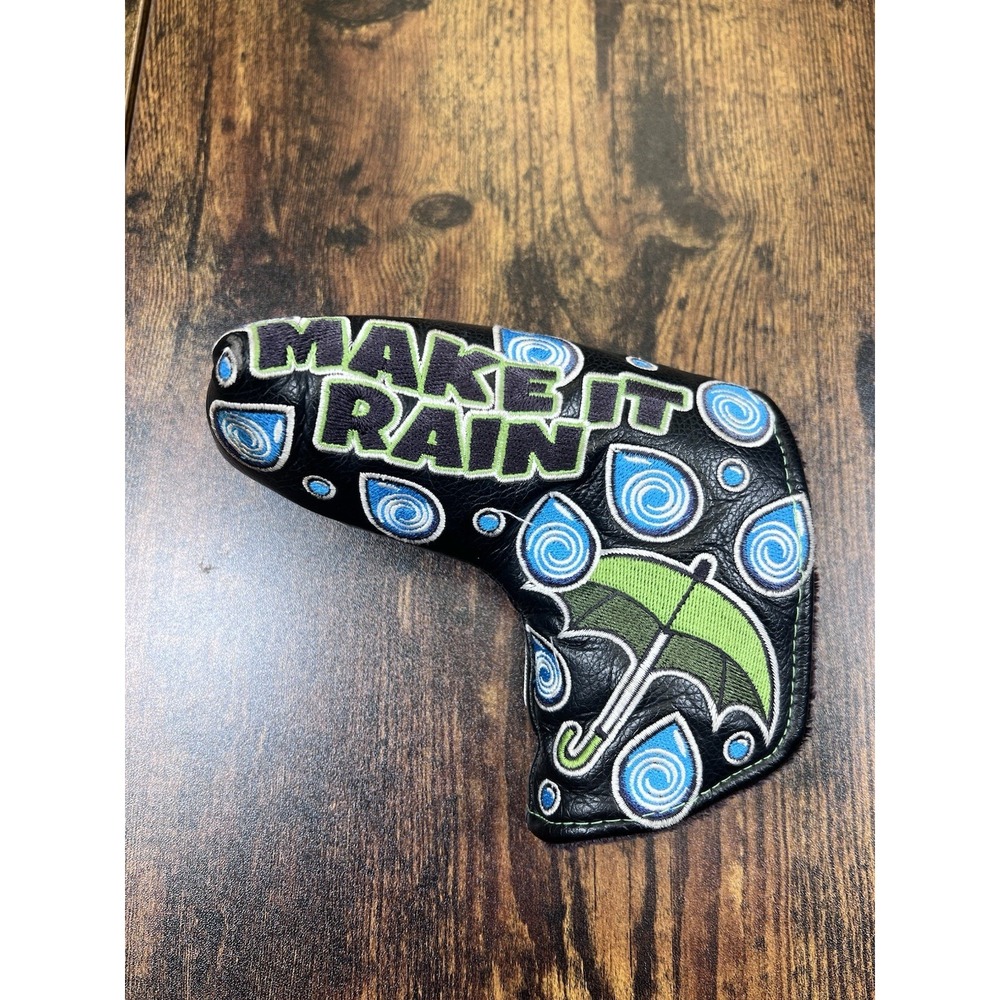 Odyssey Make It Rain Blade Putter Headcover Black Green Blue Umbrella Magnetic